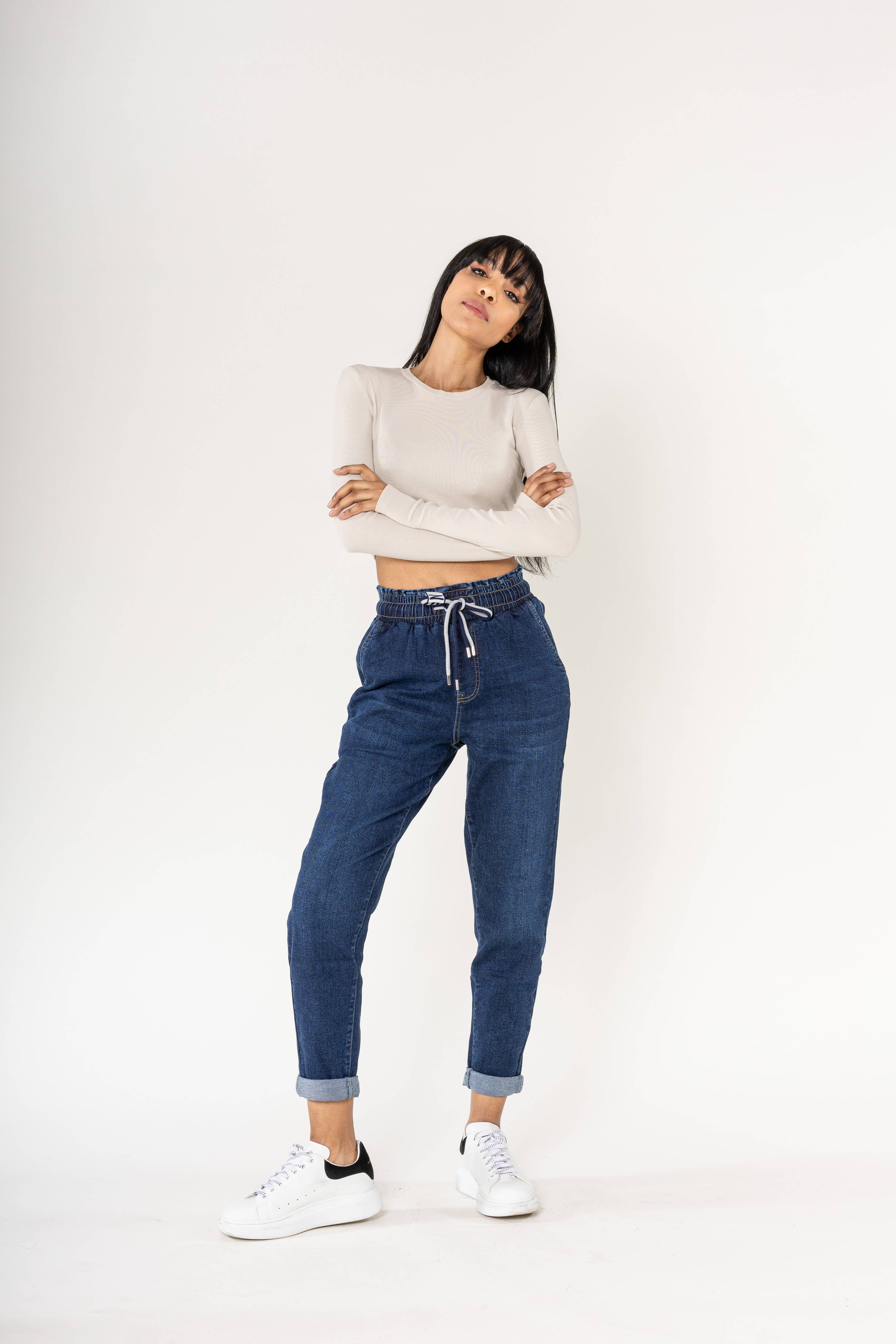 Nina Carter - Wholesale Pants - Women's - Panta jogg leopard elastic waist with drawstring P50030