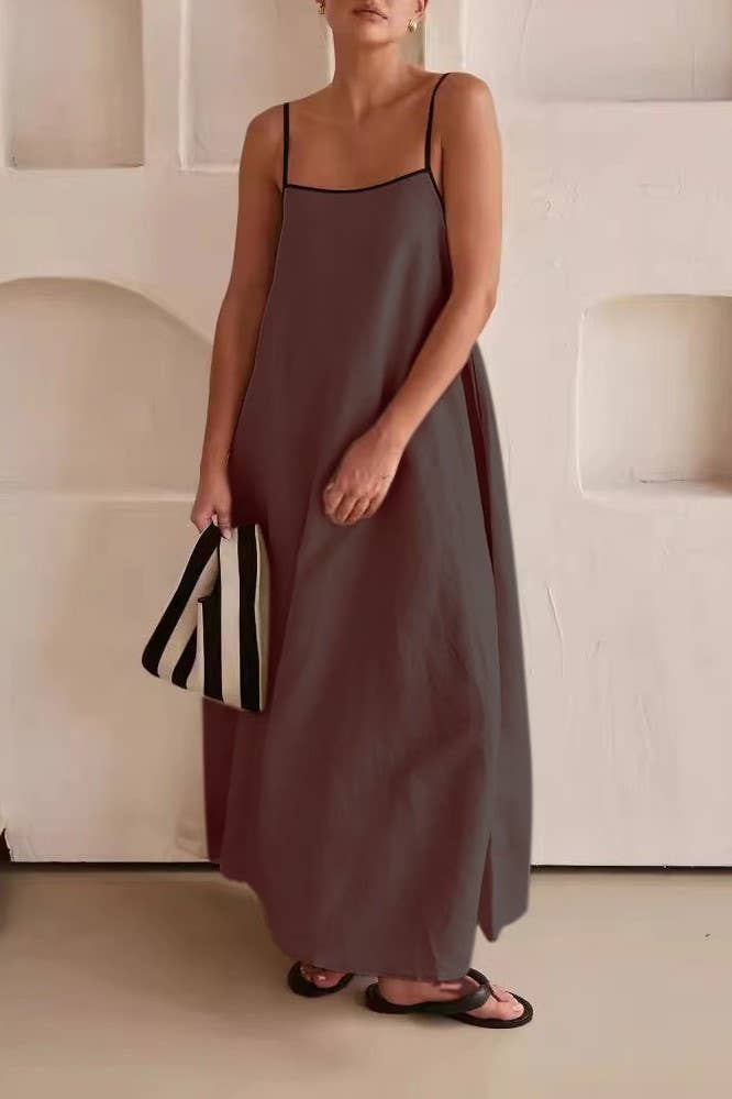 Rosa Clothing - Wholesale Dress - Women's - Minimalism chic vibe Spaghetti straps dress10