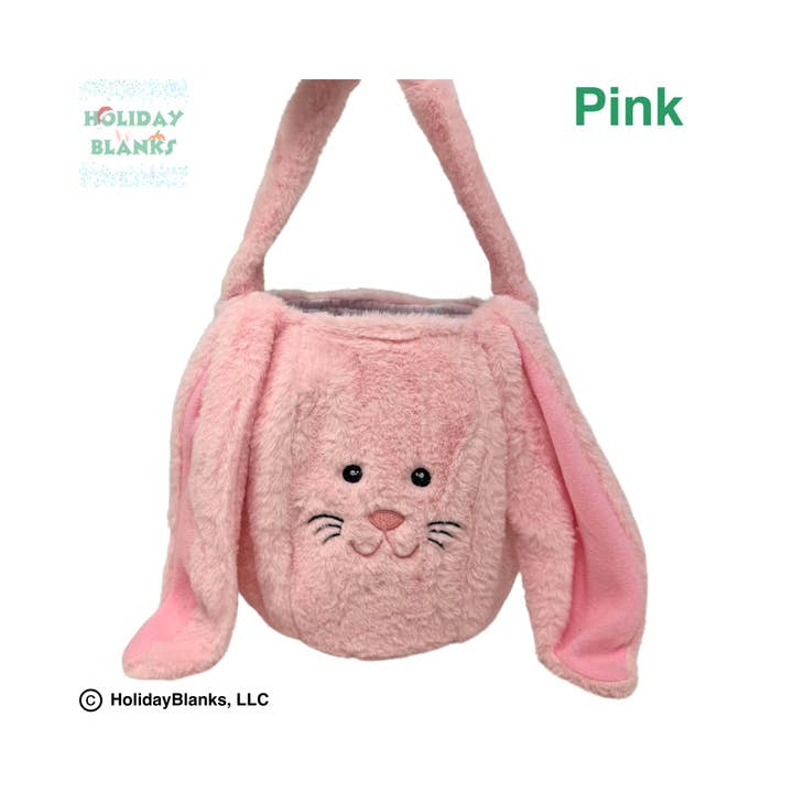 Holiday Blanks - Wholesale Basket - Kids & Baby - Furry Bunny Easter Egg Candy Basket Embroidery Blanks8