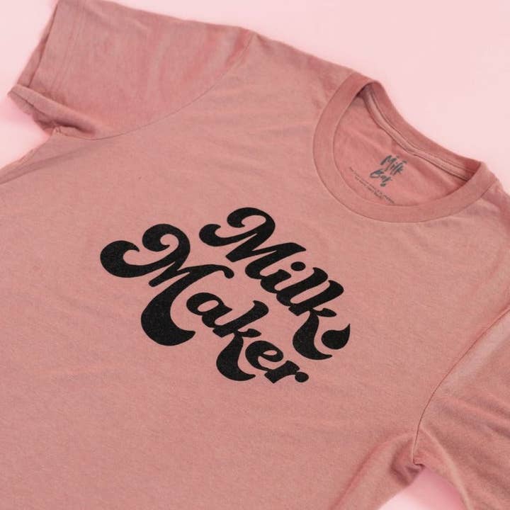 The Little Milk Bar - Wholesale Screen printed t-shirt – Women′s - Milk Maker Tee11