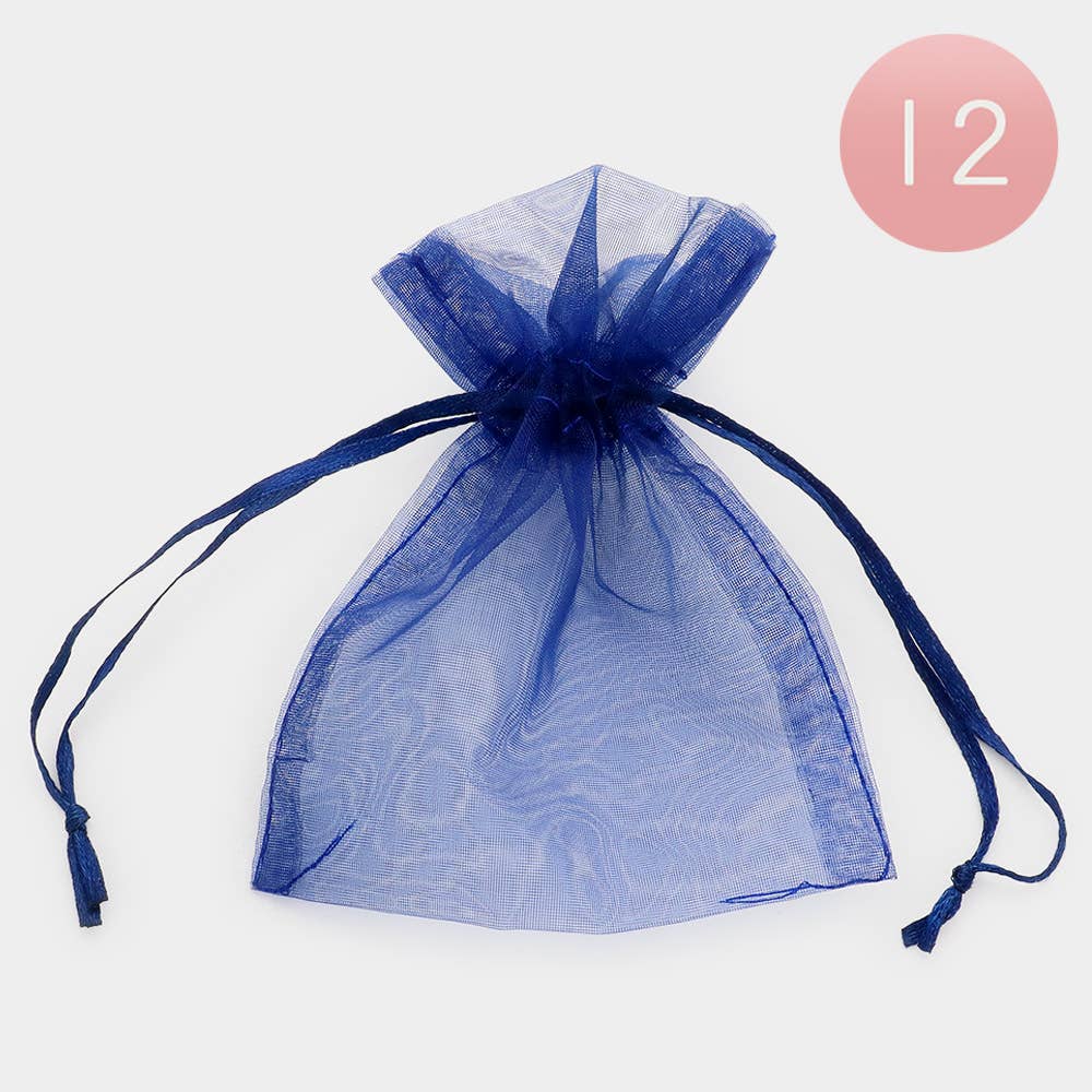 Sensibling Corp. - Vente Pochette cadeau - 12PCS - 4 X 5 Sacs Cadeaux en Organza avec Ruban5