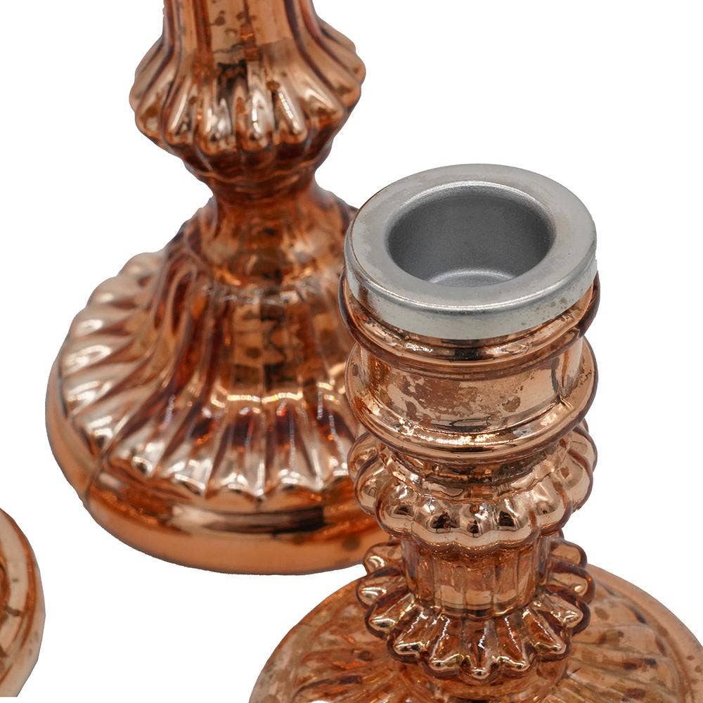 A&B Home Group Inc. - Venta al por mayor Candelabros - Portavelas S/3 Luminary Treasures - Cobre4