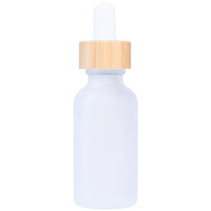 Focus Nutrition - Wholesale Travel Container - 24-Pack Clear Frosted Boston Round Glass Bottles1