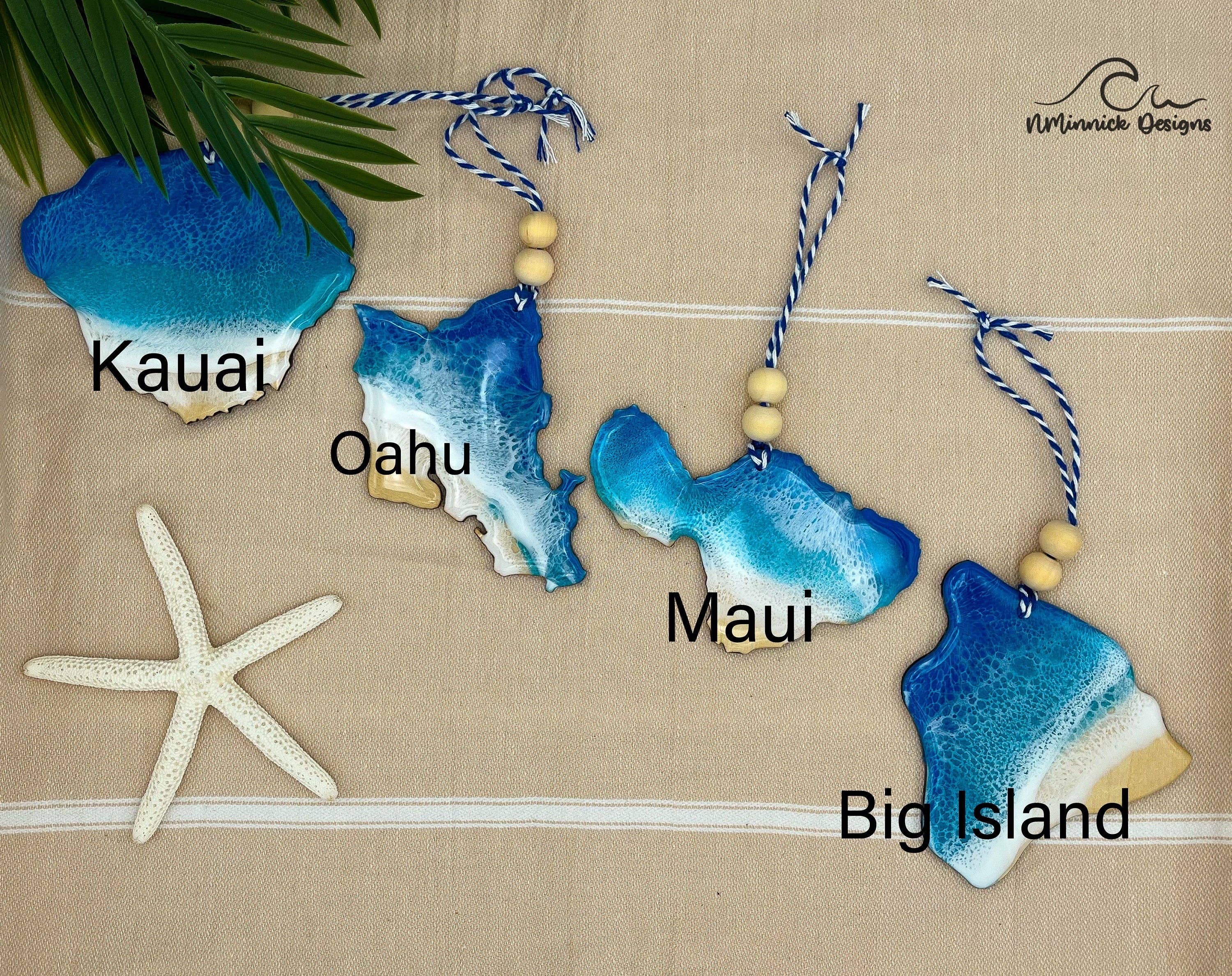 NMinnick Designs - Wholesale Ornament - Hawaii Beach Ornaments - Hawaii, Maui, Oahu, Kauai4
