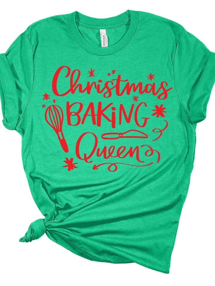CHRISTMAS BAKING QUEEN por atacado de Bearded Bird Apparel