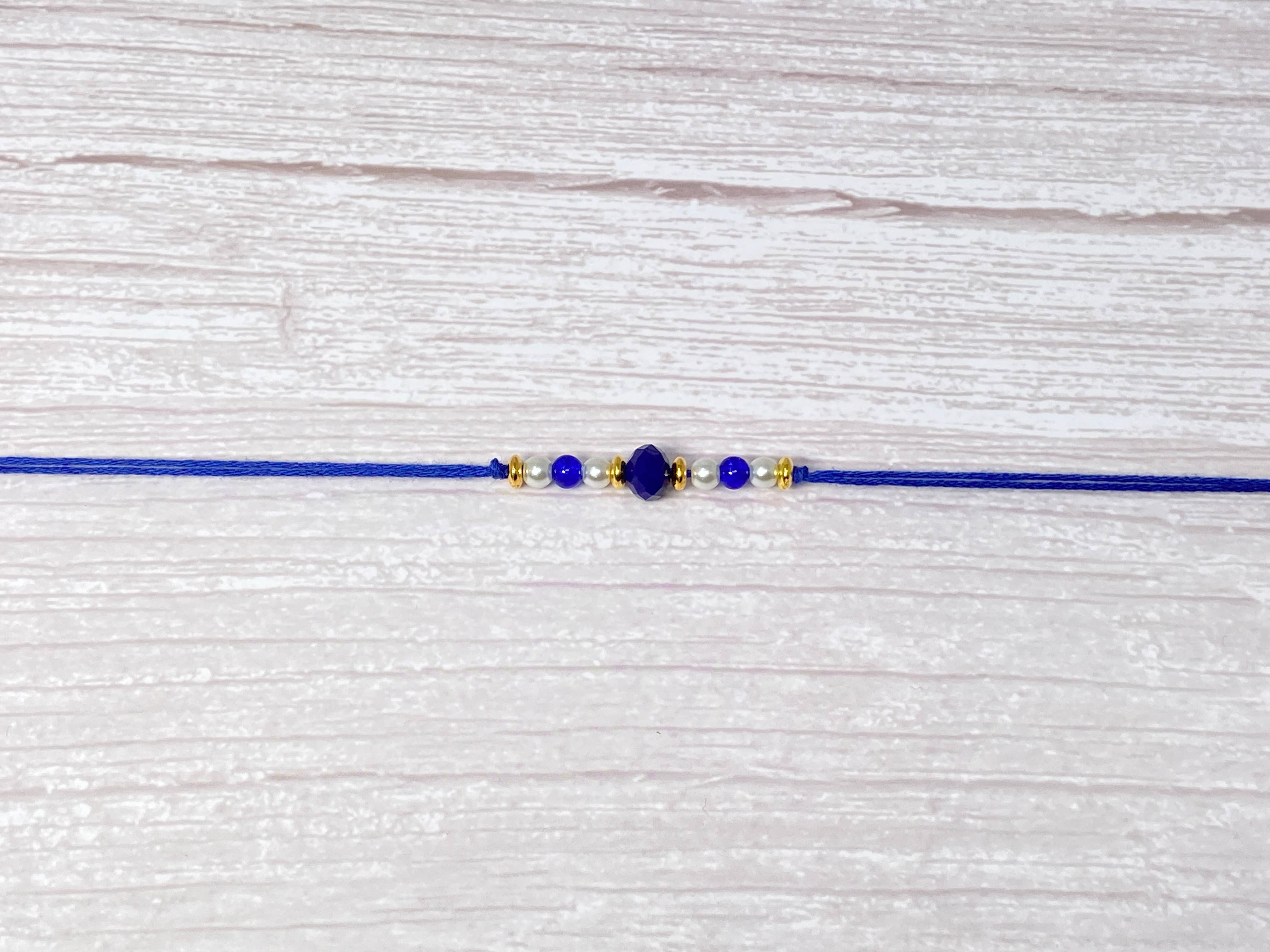 CraftyAniShop - Wholesale Beaded Bracelet - Crystal Handmade Cotton Rakhri  - Multipack - Pack of 4 Desi, South Asian, Indian2