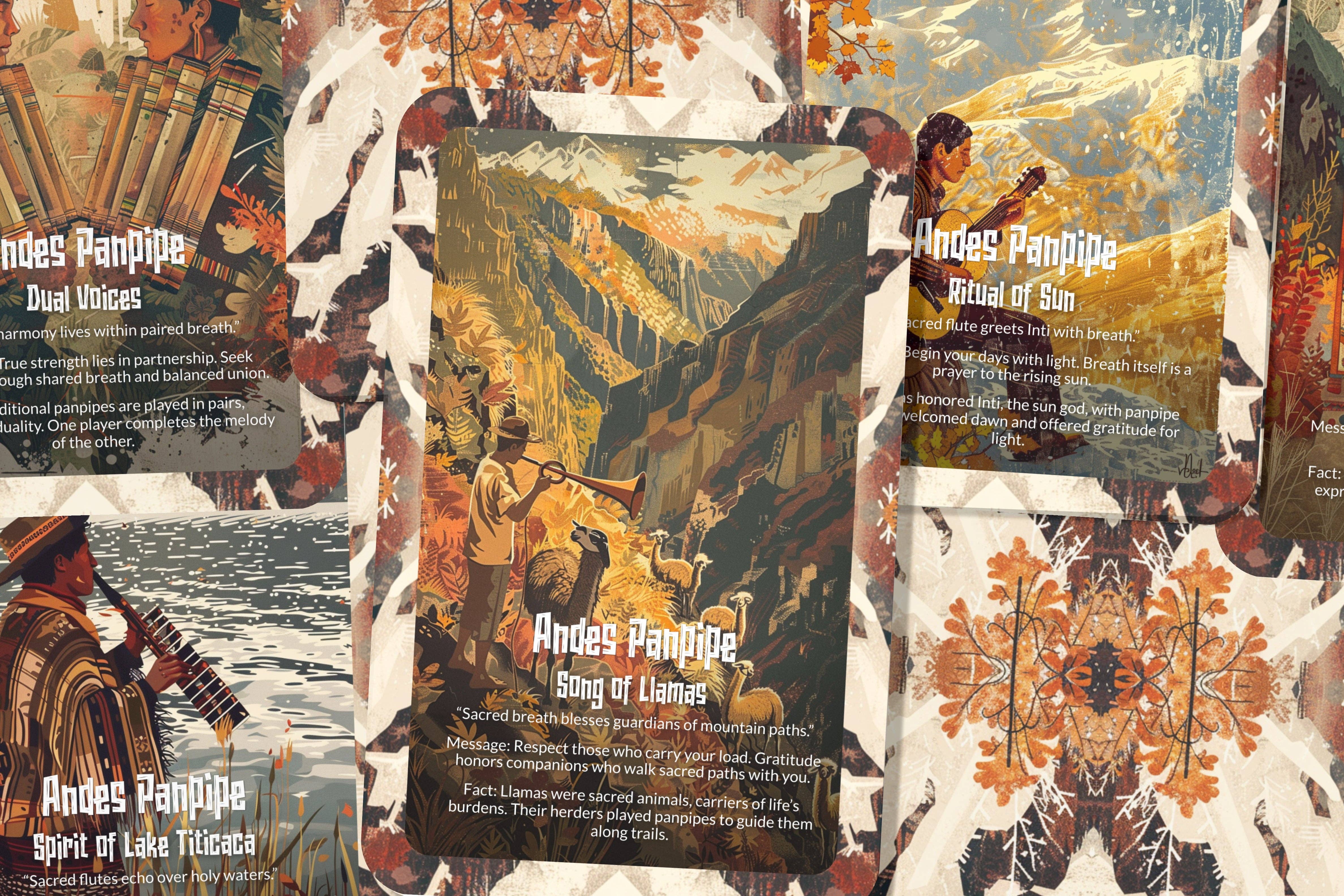 Ibiza Tarot USA – Großhandel Tarot-Karten – Orakel der Anden Panflöten-Bergmelodie-Deck – 22 Karten1