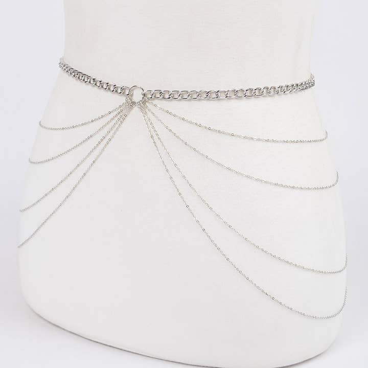 3AM BY H&D ACCESSORIES - Wholesale Belt – Women's - Rhinestone Chain Belt3