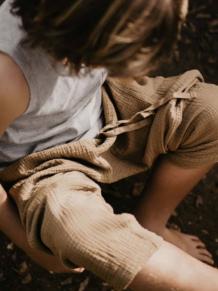 camel The Muslin Trouser for wholesale on Faire