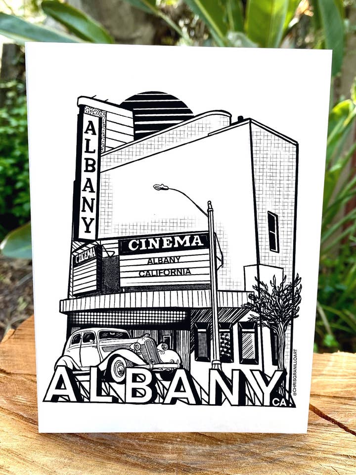 Albany,CA. - 9"x12" Print for wholesale by Chris Granillo Art
