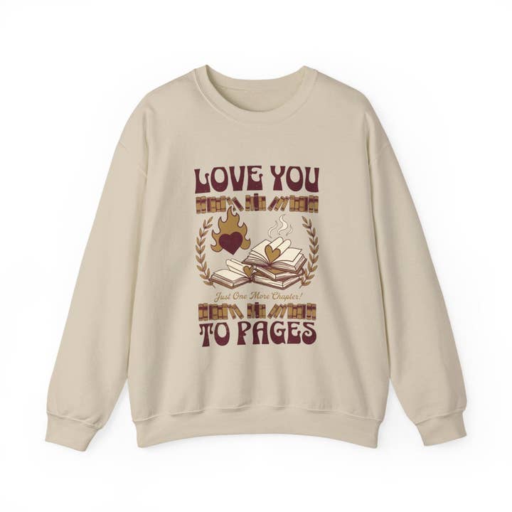 Love You Books Sweatshirt for wholesale by MagicMerchEmporium