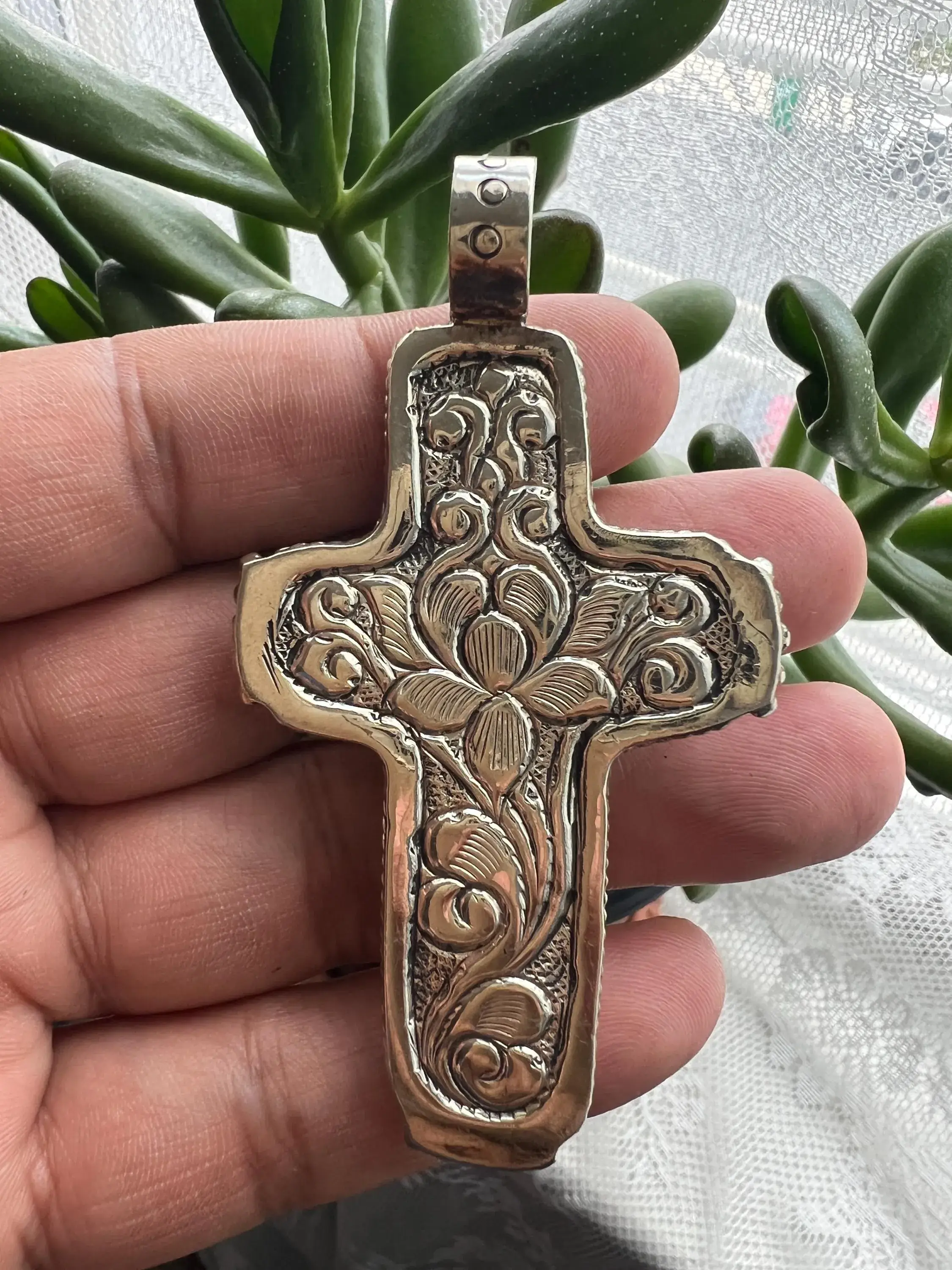 GTG Gems Corp - Wholesale Individual Charm/Pendant - Cross bone  carved with Turquoise pendant, Handcrafted1