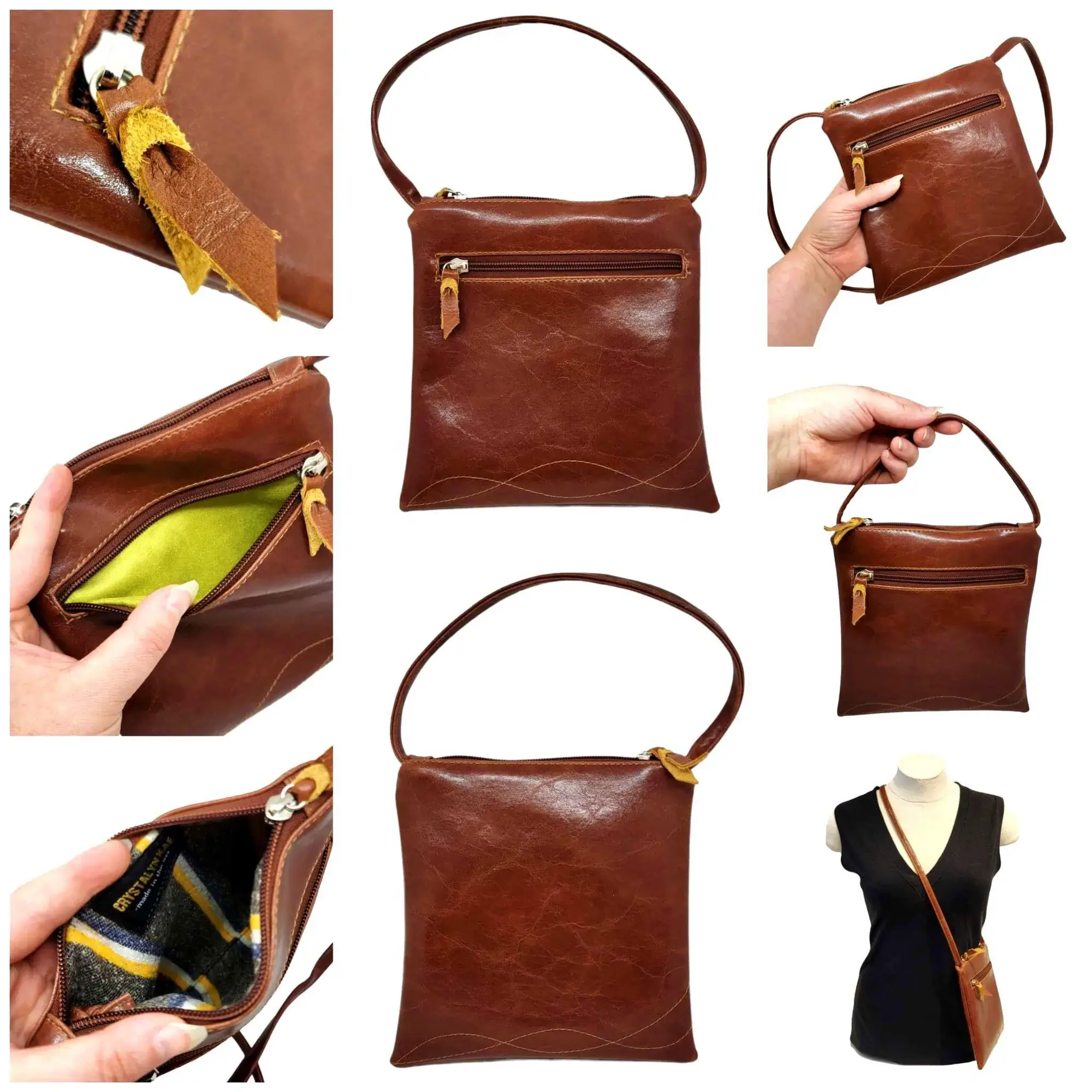 Crystalyn Kae Accessories – bolsa tiracolo - Mulher por atacado – Cha Cha - Pequena Mala a Tiracolo com alça ajustável Lavável à Máquina18