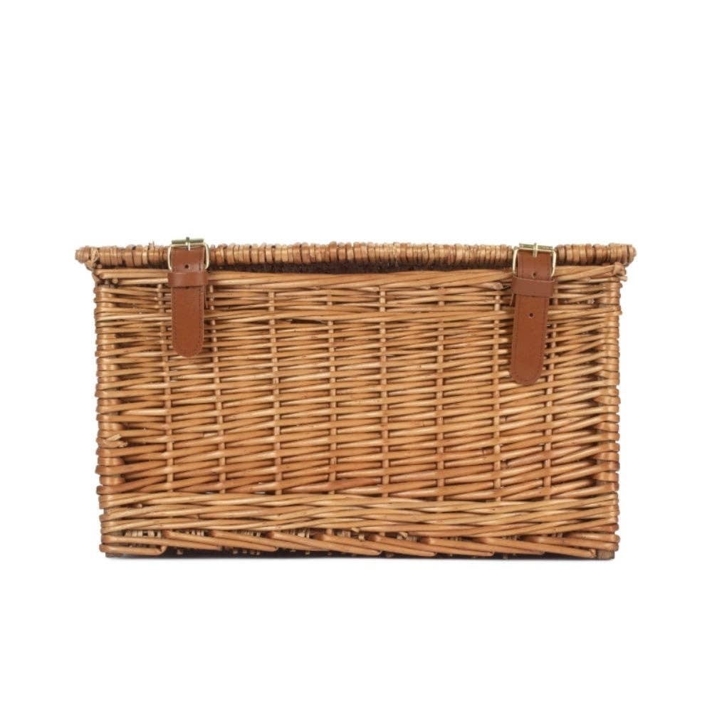 Red Hamper - Wholesale Picnic Basket - Light Steamed Windsor Wicker Picnic Basket1