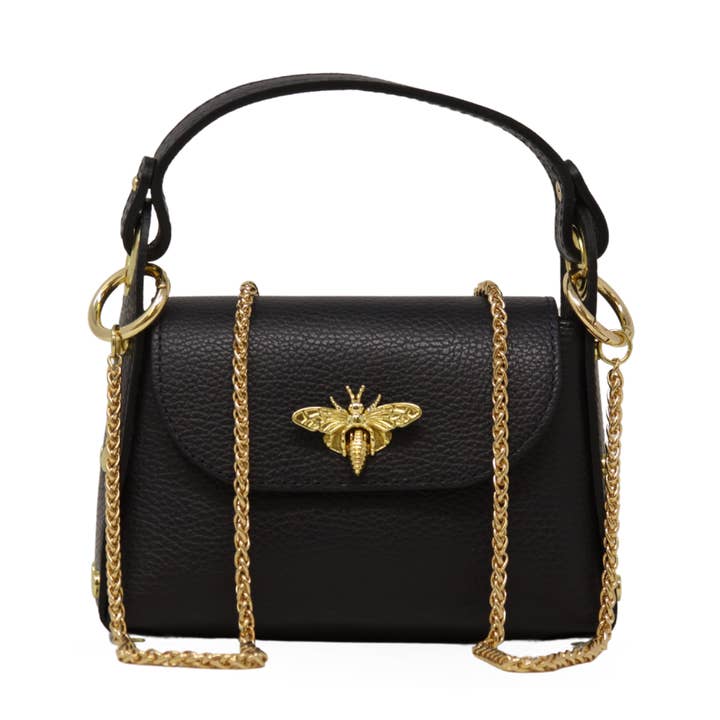 German Fuentes Handbags - Wholesale Top Handle Bag - Women's - GF1085 GENUINE ITALIAN LEATHER BUTTERFLY MINI BAG3