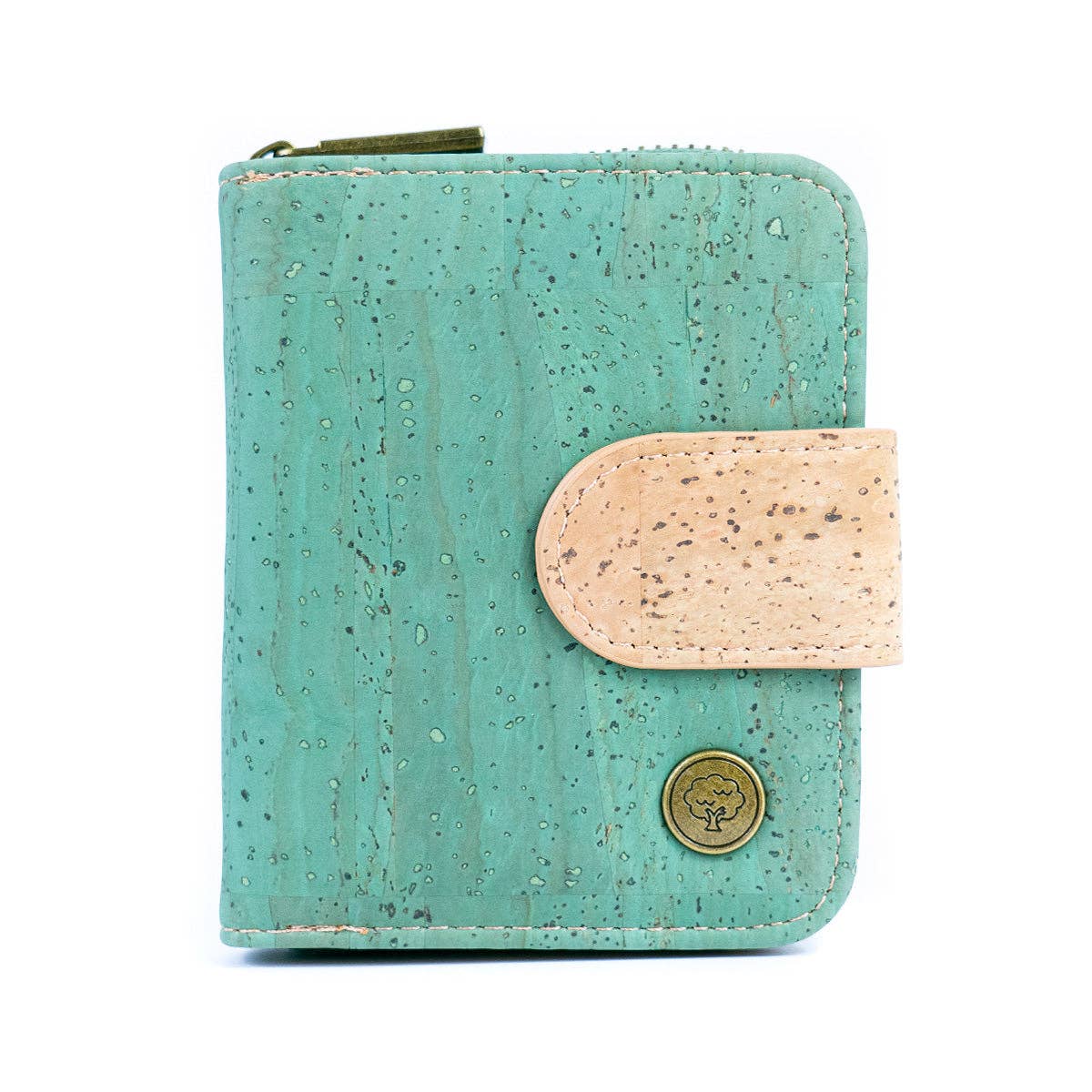 Meninas Bonitas Cork - Wholesale Wallet - Women's - Stylish Solid-Color Cork Women's Short Wallet BAG-23532
