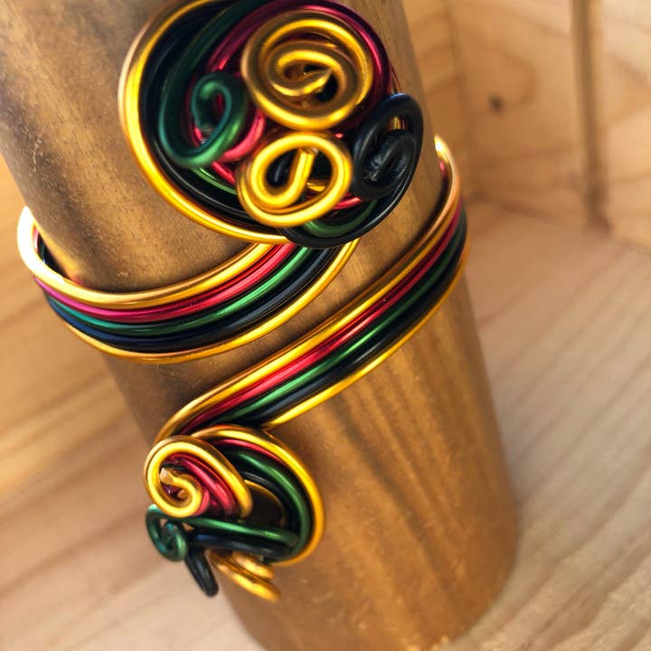 Jewelry With Me – wholesale Cuff bracelet – Multi Colored Afrocentric Cuff Bracelet