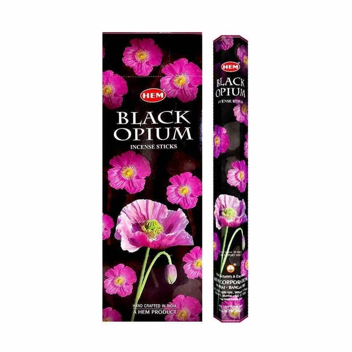 GREENROOTS USA LLC - Wholesale Incense - Hem Black Opium Incense 120 Sticks0