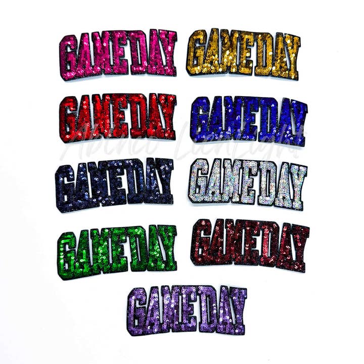 ABLNco - Wholesale Patch - Red Game Day Varsity Sequins Patch-Small1