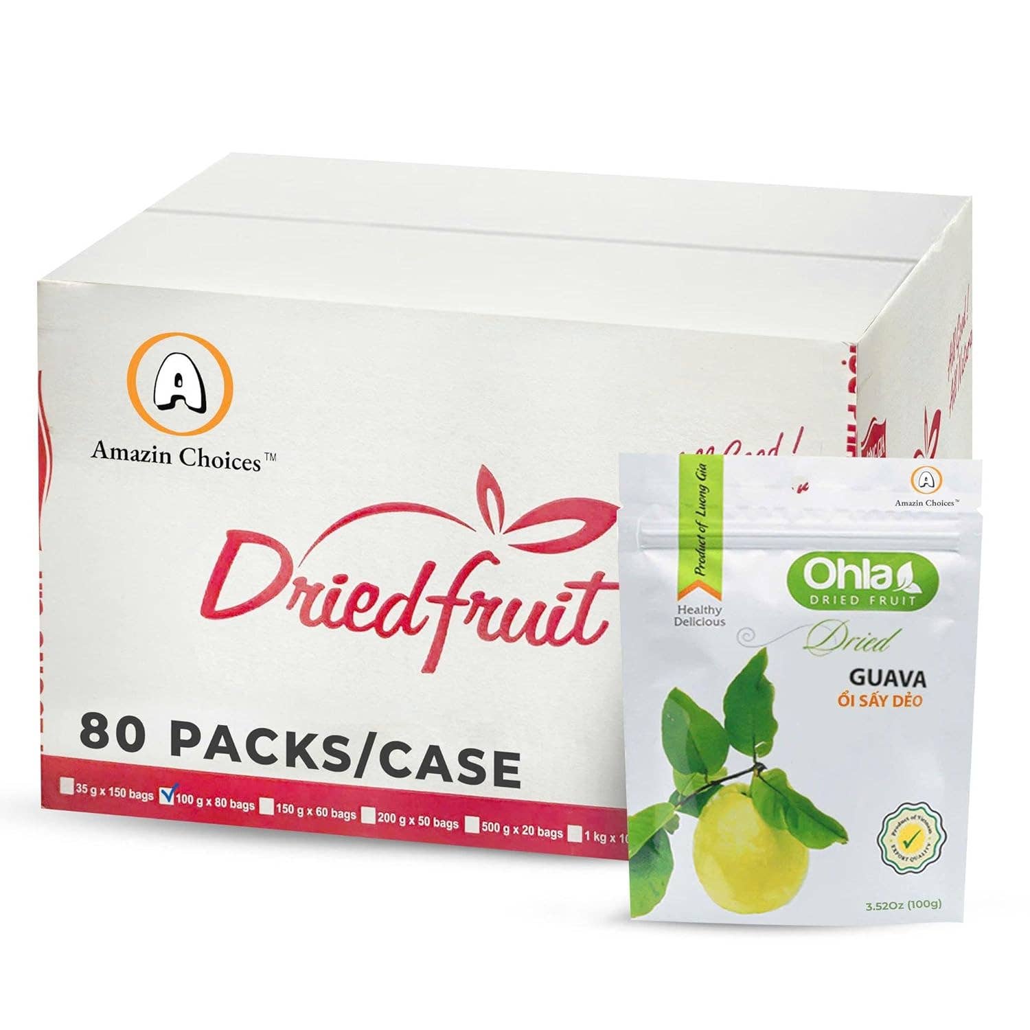 Amazin Choices - Vente Fruits secs/déshydratés - Goyave séchée 100g0
