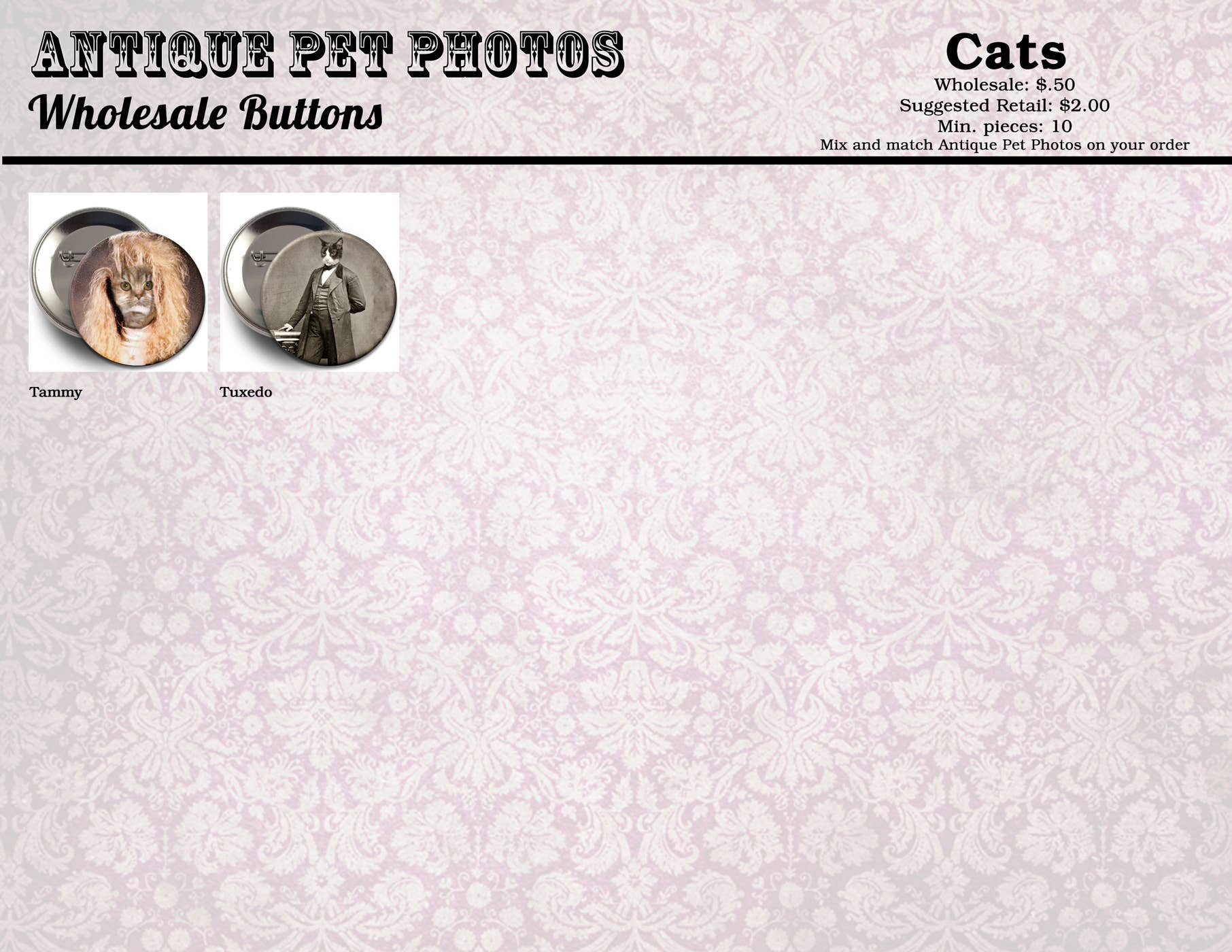 The Wild Oddisorium - Vente Épinglettes/boutons - Boutons de chat, épingles, badges, points de vente, chats drôles dans les vêtements, mignon20