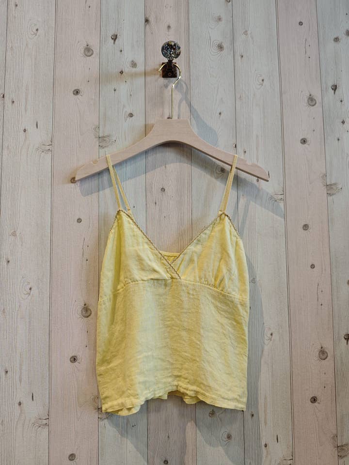 Linen & More - Wholesale Camisole - Women's - REF 23311 100% LINEN SHORT STRAP T-SHIRT