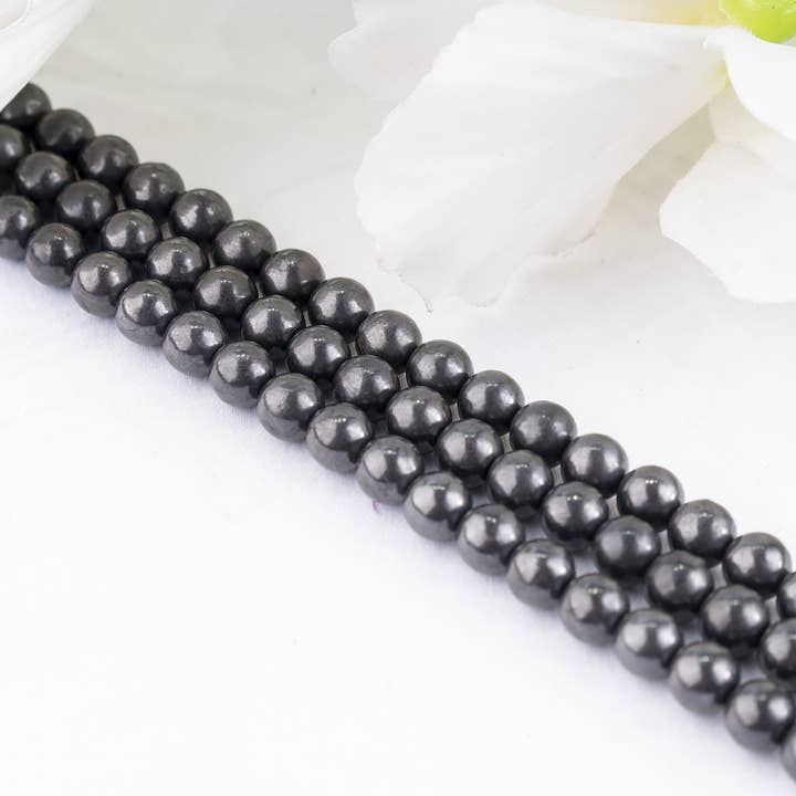 Soothing Crystals Beads - Wholesale Beads - Crystal Beads | Black Shungite | Healing Gemstone Beads6