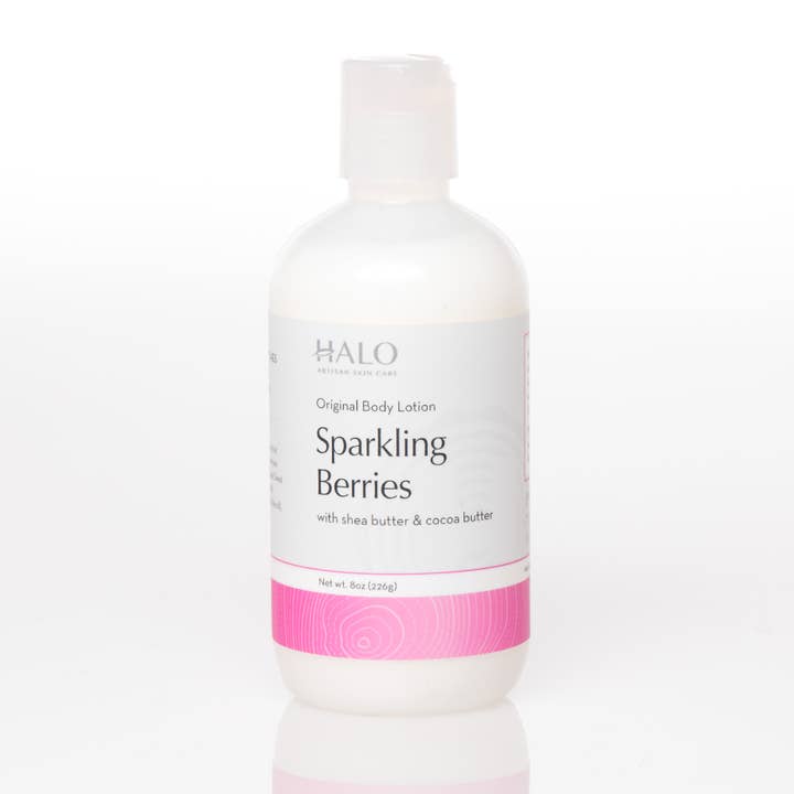 Sparkling Berries Body Lotion for wholesale by Halo Artisan Skin Care