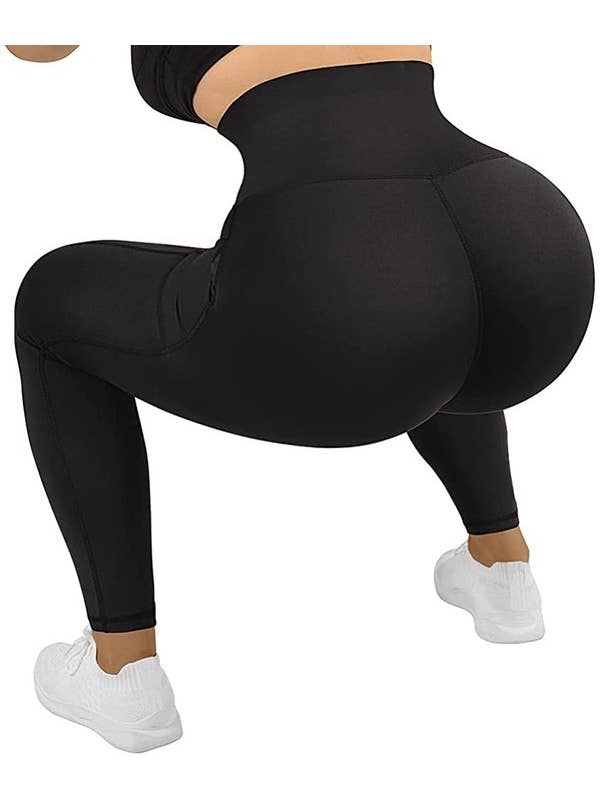 Black Corset Buttery Soft Leggings Body Shaper Plus Size for wholesale on Faire1