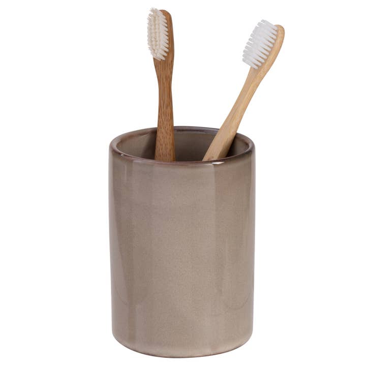 Moda at Home Enterprises, Ltd - Wholesale Toothbrush Holder - Aaron Ceramic Tumbler 1