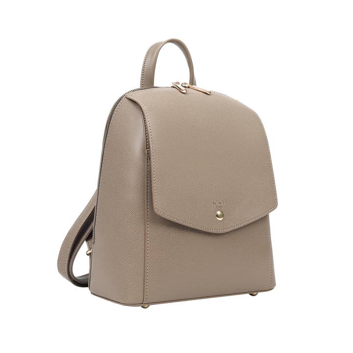 ACACIA(Formerly OLA) - Wholesale Backpack – Women's - Violet Taupe Backpack with Gold Hardware1