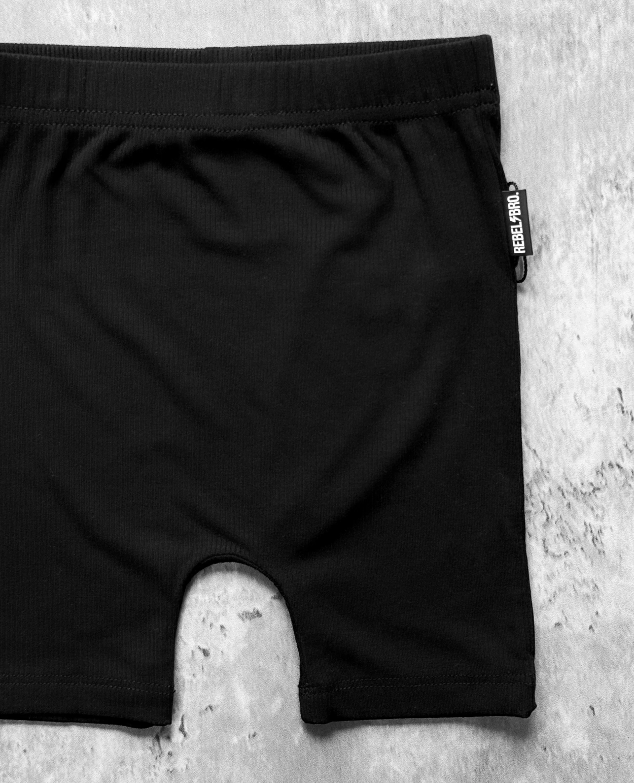 Rebel Bro - Wholesale Shorts - Kids - Bamboo Biker Shorts in Black1