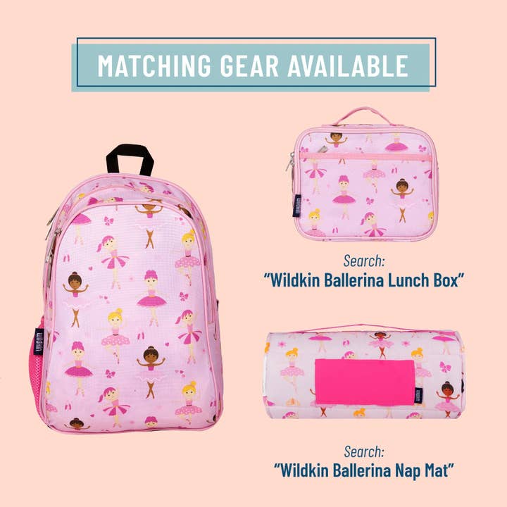 Wildkin - Wholesale Backpack - Kids - Ballerina Backpack - 15 Inch