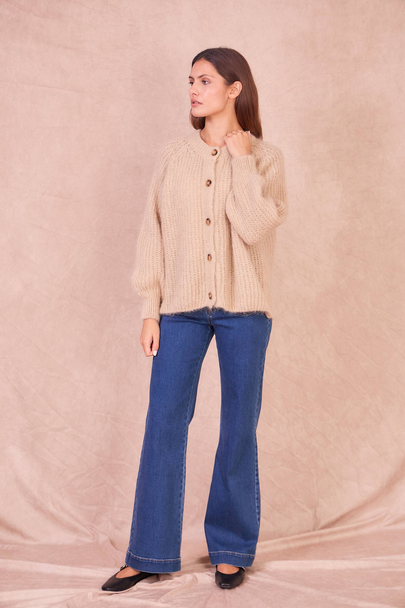 Calie Paris - Venta al por mayor Cárdigan - Mujer - Cárdigan de mohair con botones1