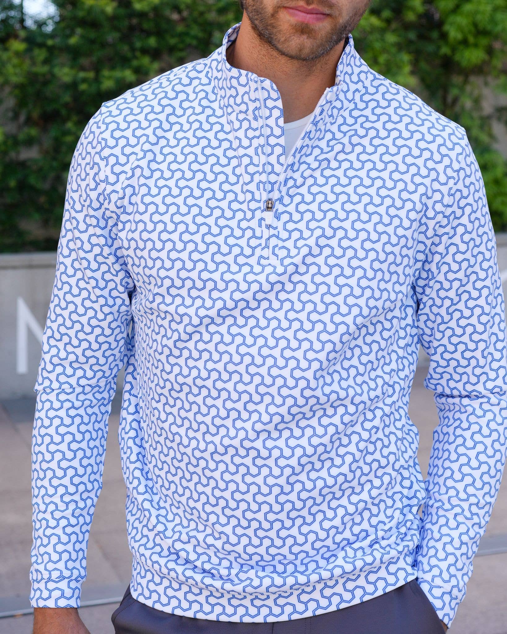 USA Palm - Wholesale Sweatshirt - Unisex - Cloud 1/4 Zip12