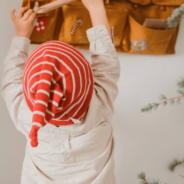 Axis Toys & Gifts - Wholesale Beanie – Kids - Fabelab Christmas Woodland - Knitted Elf Hat in Rio Red, 4+1