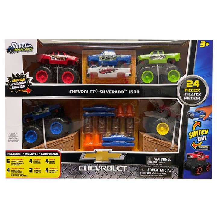 CHEVY SIVLERADO FRICTION SWITCH'EM 24 PIECE GIFT SET ASST for wholesale by Jam'n Products