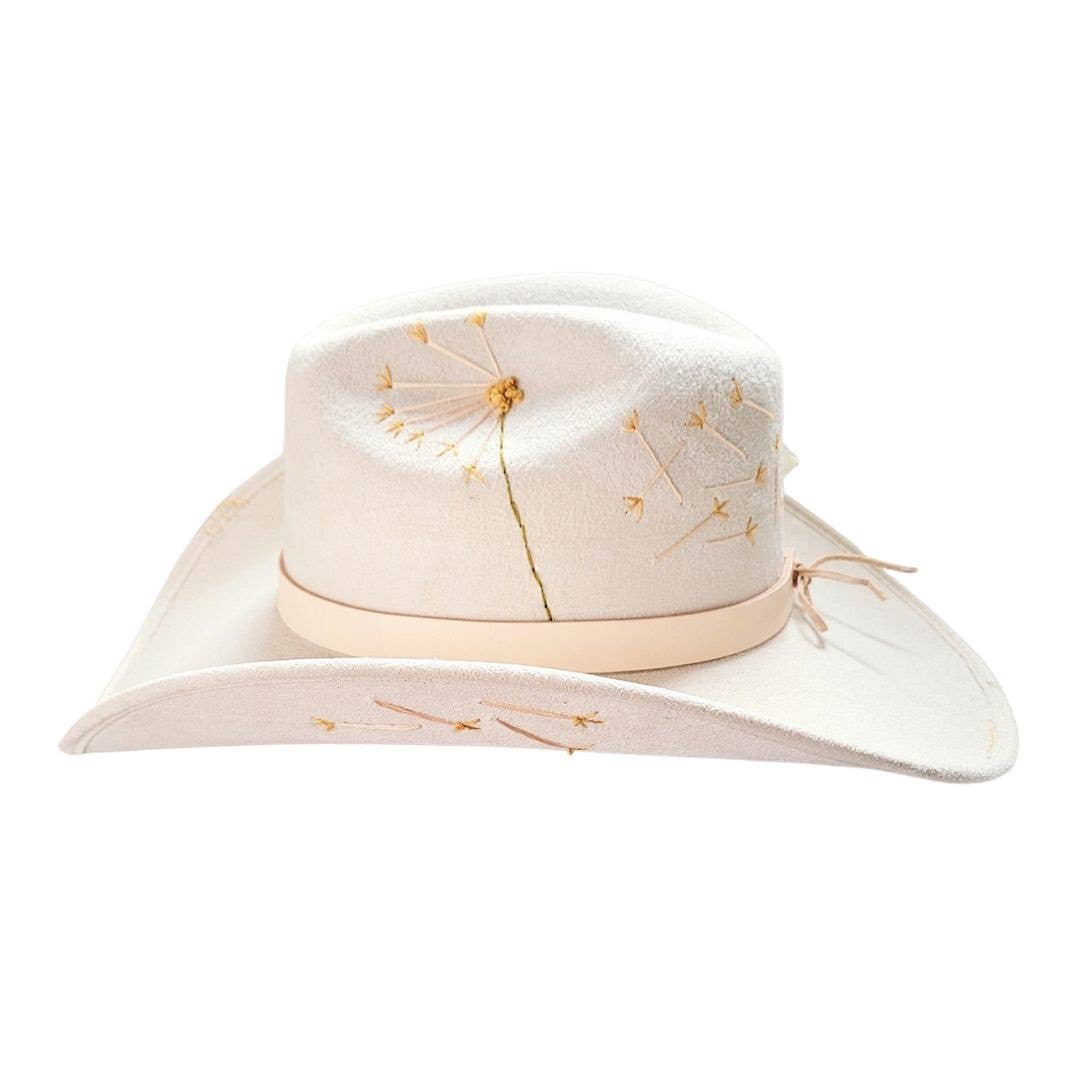 Beige Pax Cowboy Crown Hat -Beige for wholesale on Faire7