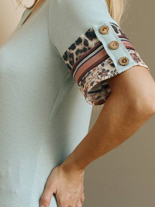 lovely melody – wholesale Stickad topp - Dam – LMT2432-Tale att berätta Patchwork Thermo Top13