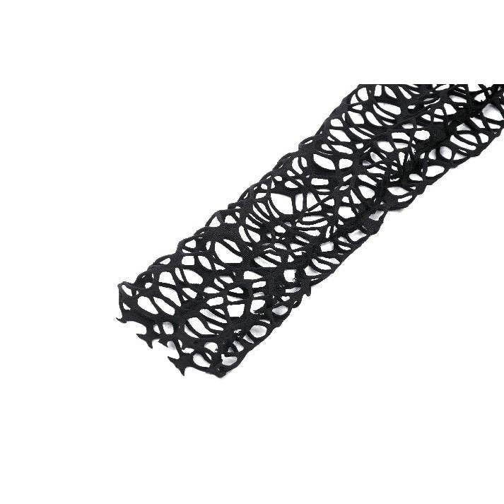 Necessary Evil (Kate's Clothing Ltd T/As) – wholesale Blouse – Women’s – Dark in Love Darcy Black Distressed Net Top6