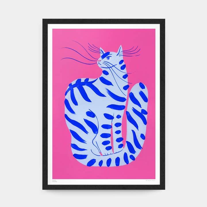 Cat with Stripes Art Print for wholesale by Evermade