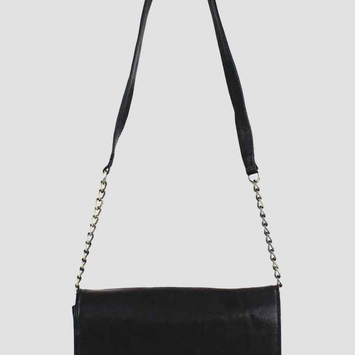 Bolso de Noche Emma Negro y Ante para venta al por mayor de Grays 1922