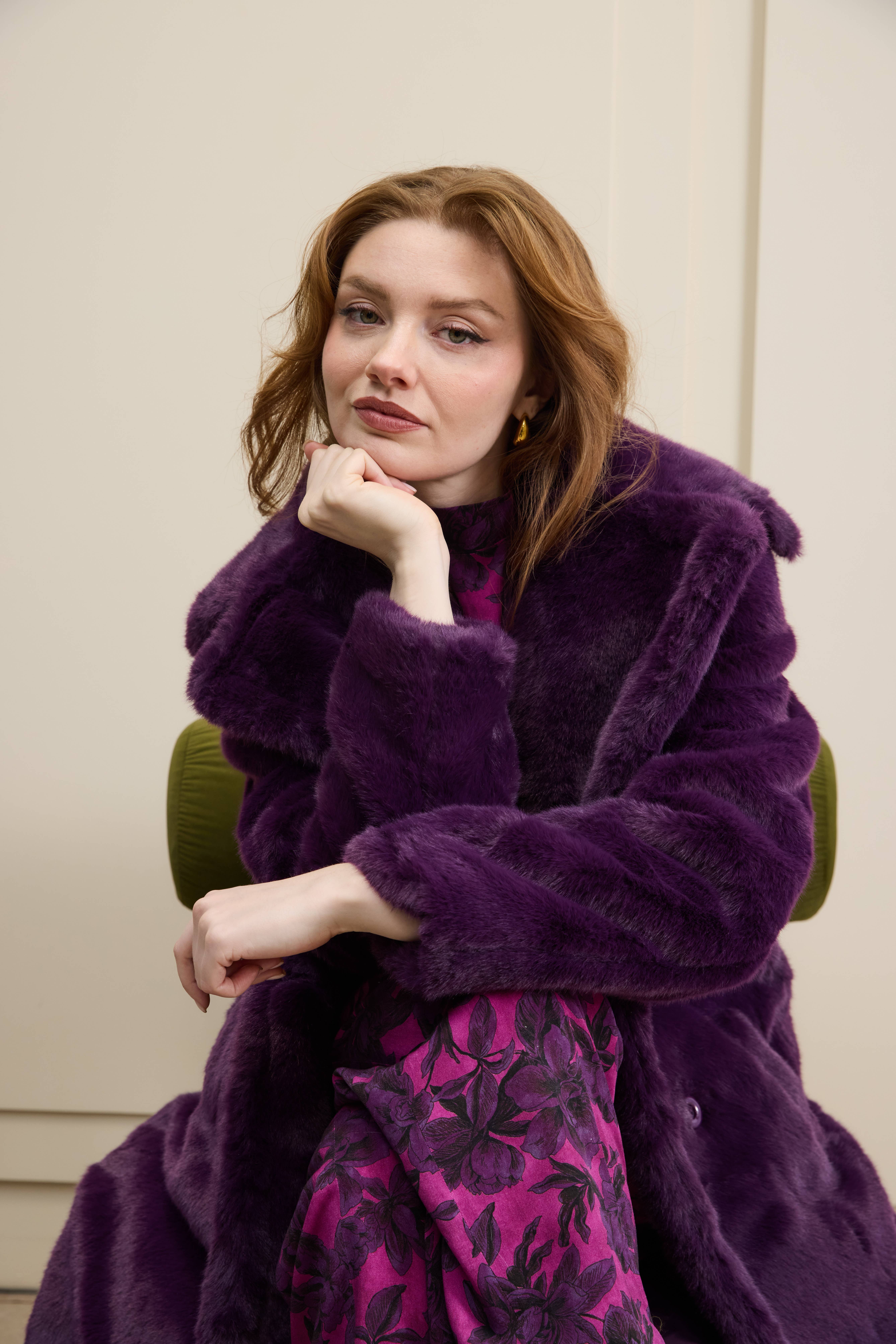 Hilary MacMillan – wholesale Päls/fuskpäls - Dam – Maxi fuskpälsjacka1