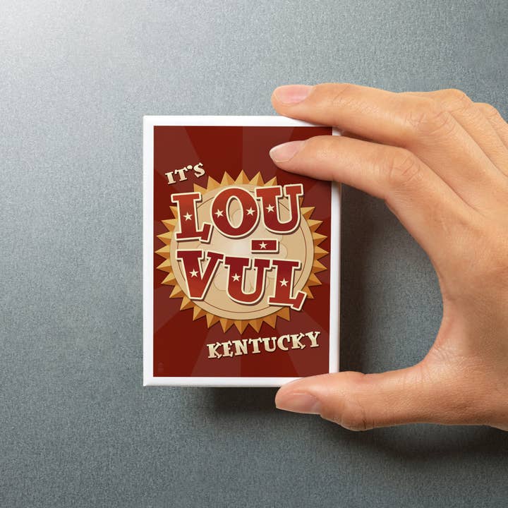 Lantern Press - Wholesale Magnet - MAGNET Louisville, Kentucky, Lou Vul