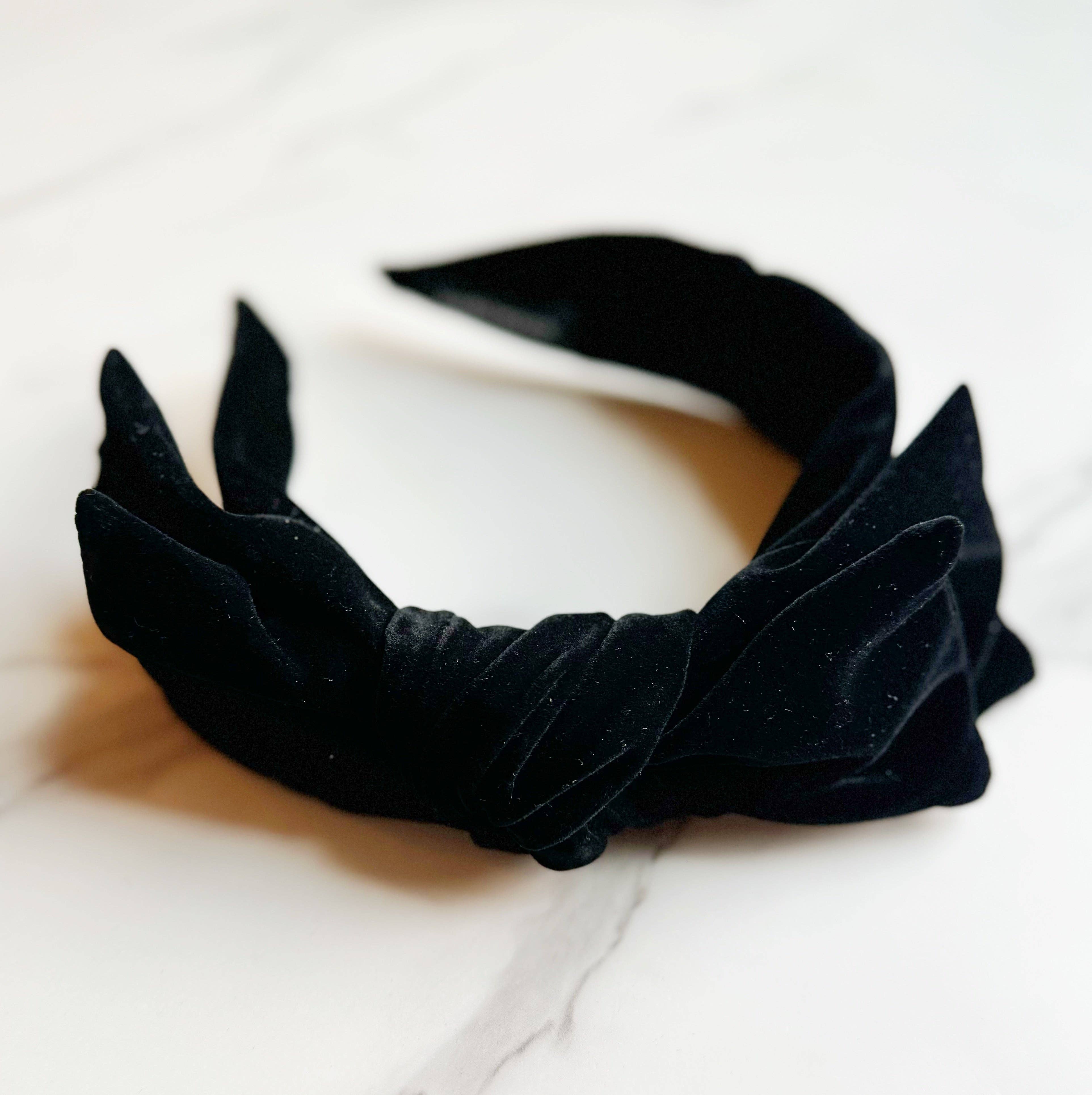 Ellison+Young - Wholesale Fashion Headband - Women's - Structured Velvet Bow Headband3