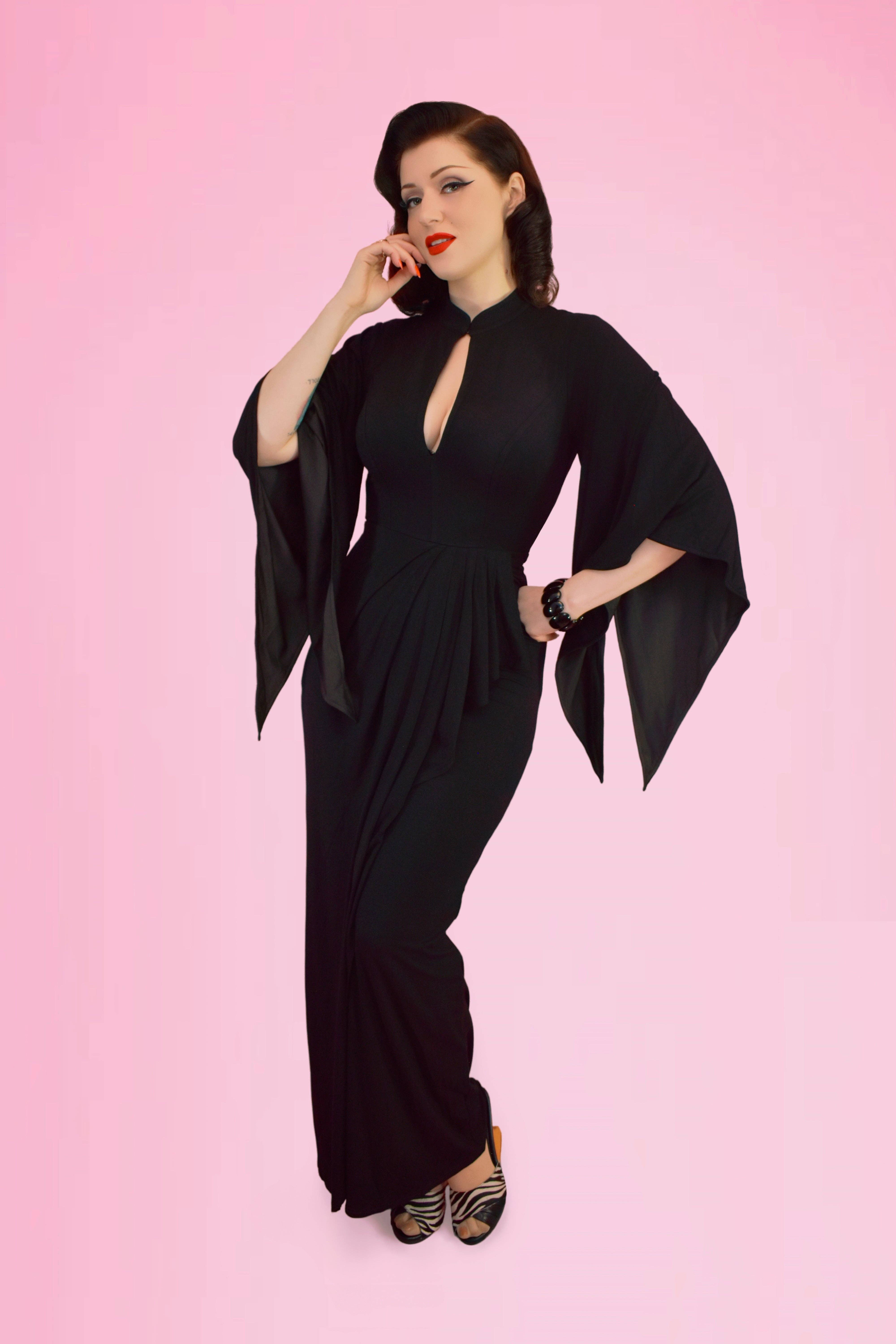 Elle Rebel - Wholesale Dress - Women's - Cascade Dream Pake Muu Dress in Black8