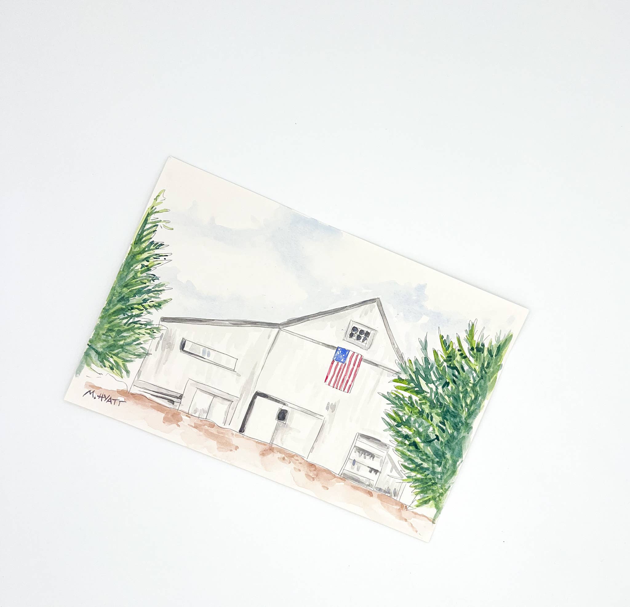 Melissa Hyatt - Wholesale DIY Craft Kit - Watercolor Art Kit- White Barn1