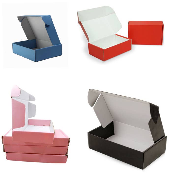 Zakka - Wholesale Gift Box - 100pcs Corrugated Shipping Mailer Box 7"x4"x2"H (18*11*5cm)8