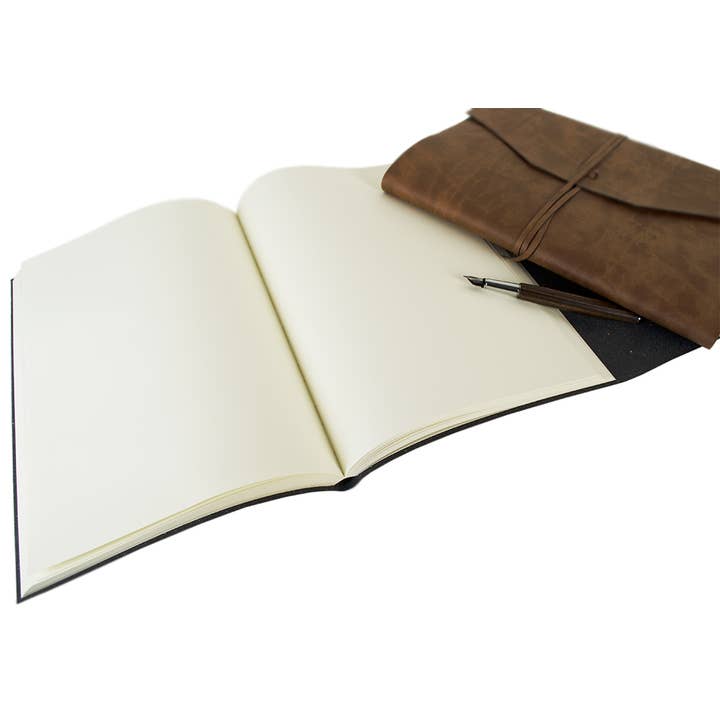 Tan LEATHERKIND Viaggio A4 Journal for wholesale on Faire4