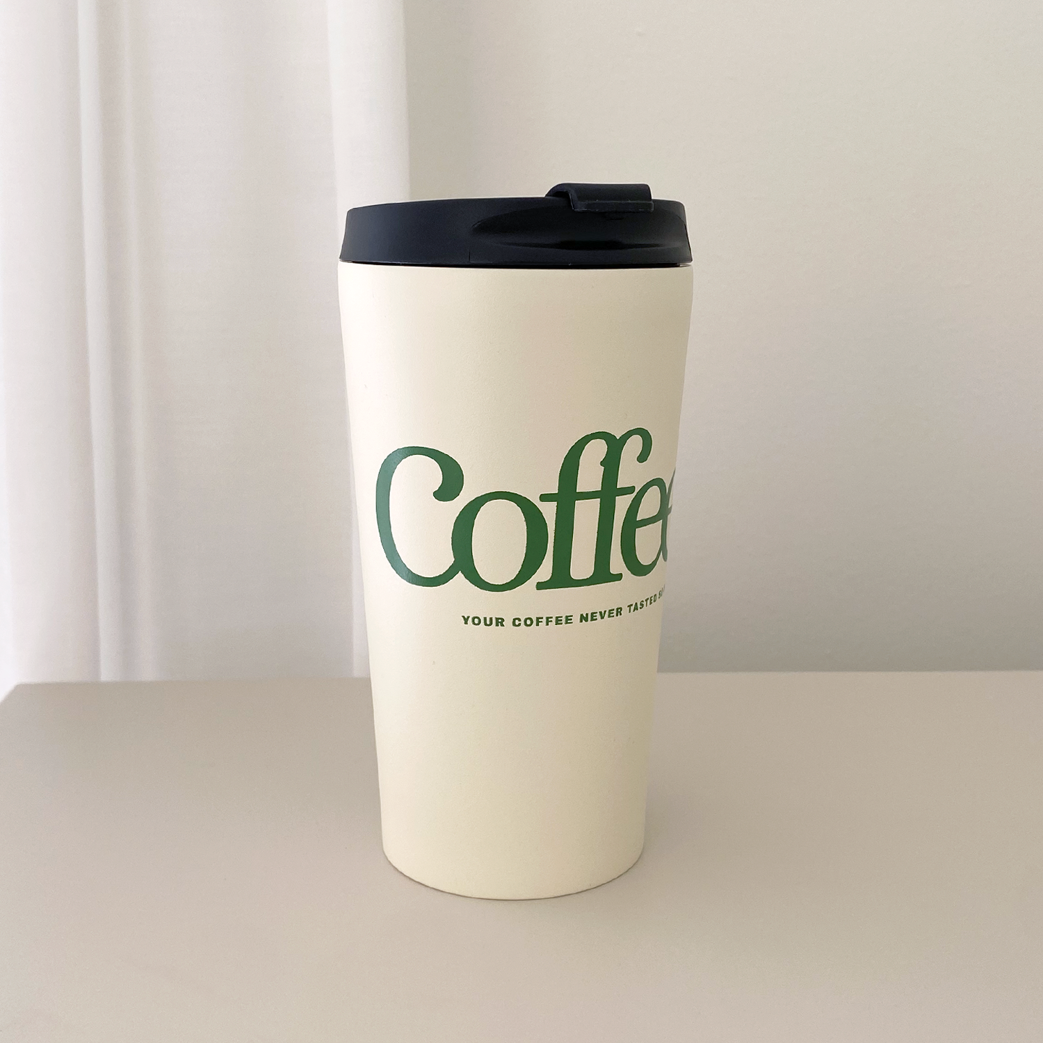 The Coffee Travel Cup Beige for wholesale on Faire3